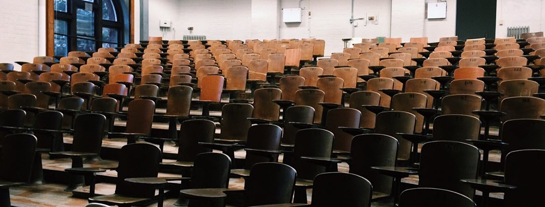 empty classroom with chairs